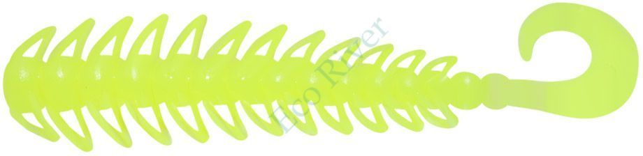 Твистер Yaman Pro Ruff, р.4 inch, цвет #02 - Chartreuse (уп. 5 шт.)