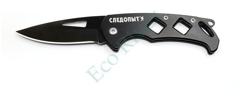Нож туристический Следопыт, дл. клинка 70 мм, с петлей, на блистере/360/