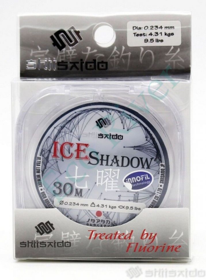 Леска Shii Saido Ice Shadow, L-30 м, d-0,181 мм, test-2,77 кг, прозрачная/10/400/