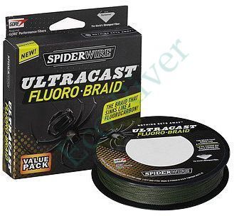 Леска плет. "SPIDERWIRE" Ultracast FluoroBraid Green 0.20мм 110м 1236930