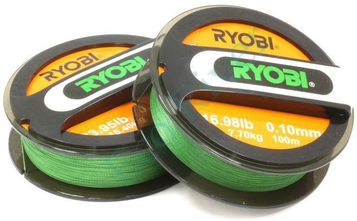 Леска плет. "RYOBI" Excia Green 4*PE 0.12 9.4кг 100м