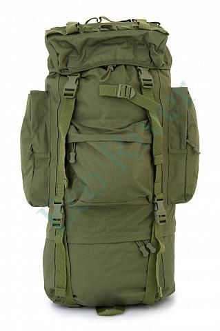 Рюкзак туристический на раме, модель 2366, 80 литров, цвет зелёный
