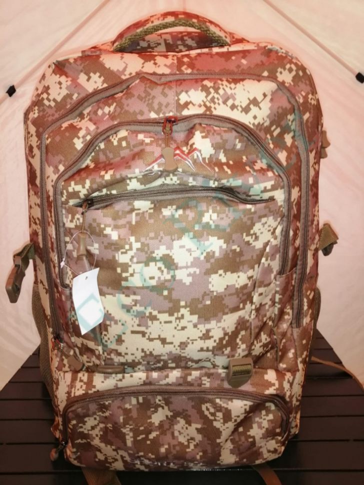 Рюкзак туристический, модель 8639, 85 л, цвет в ассортименте (КМФ)