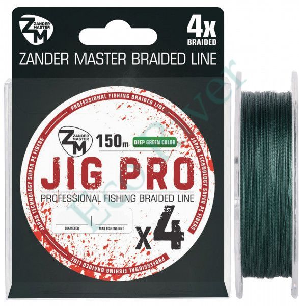 Плетеный шнур Zander Master Jig Pro 0.16 150м зеленая