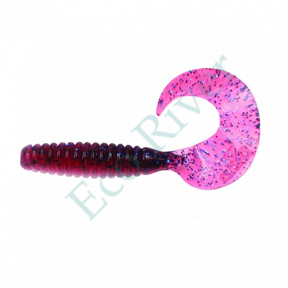 Твистер Yaman Pro Spiral, р.2.5 inch, цвет #04 - Grape (уп.10 шт)