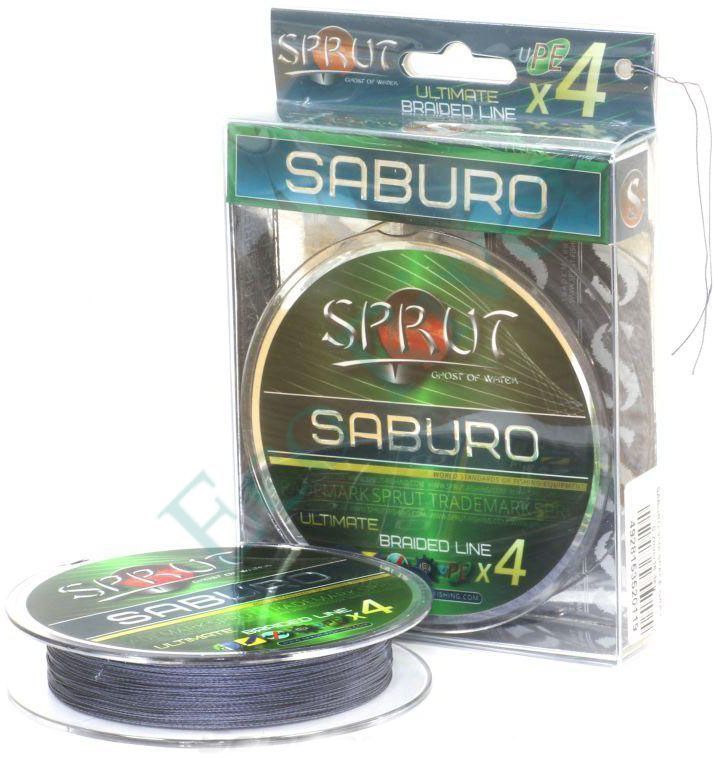 Плетеный шнур Sprut Saburo Soft Ultimate X4 space gray 0.14 95м