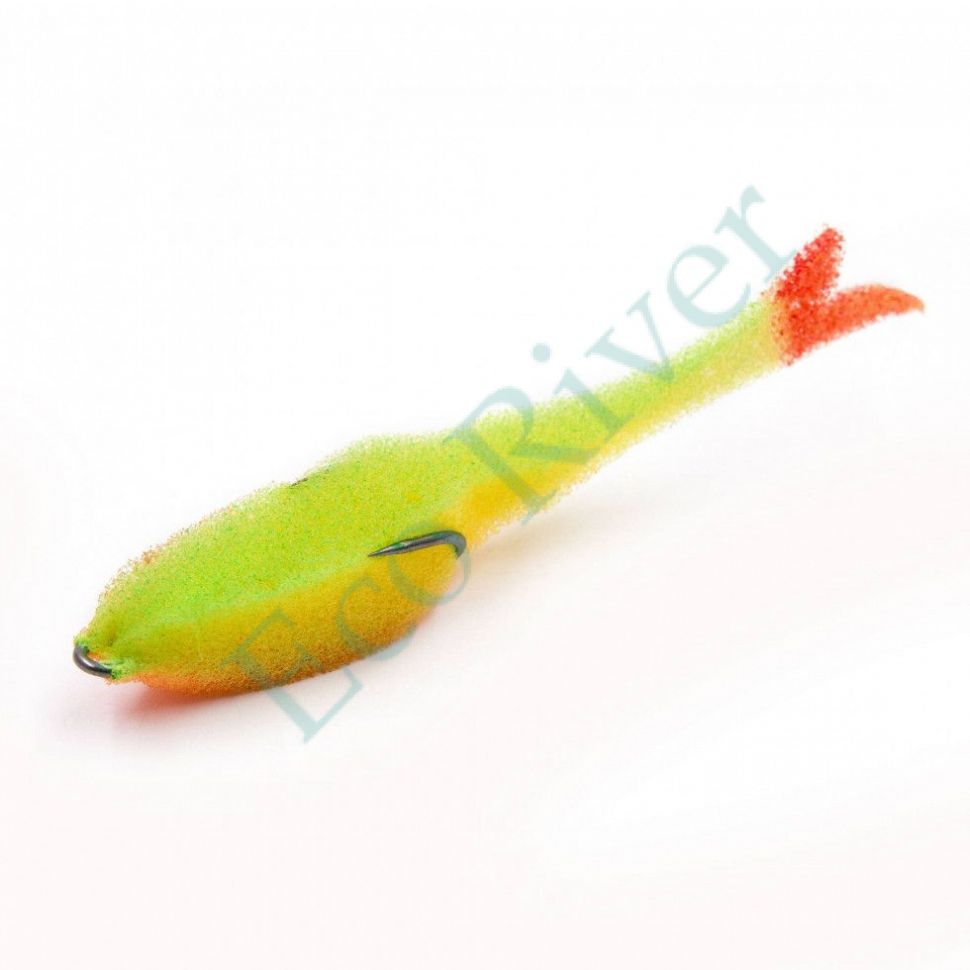 Поролоновая рыбка YAMAN Devious Minnow на двойнике, р. 105 мм, цвет 21 UV (5 шт.)