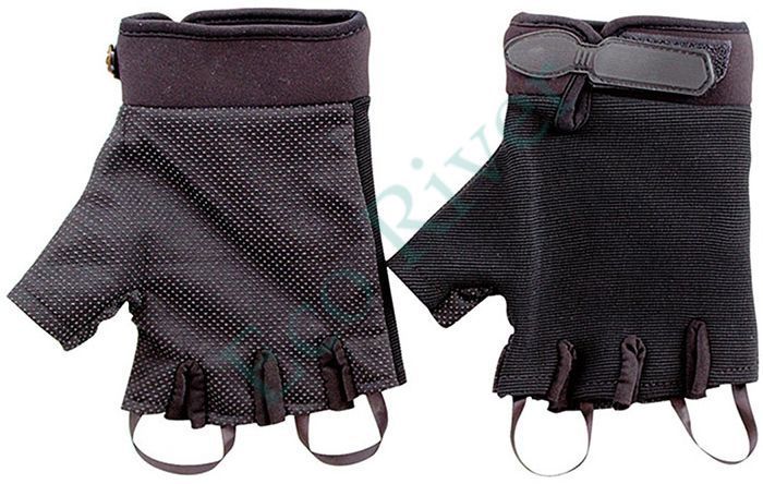 Перчатки туристические Следопыт, черные, без пальцев, размер XL/300/