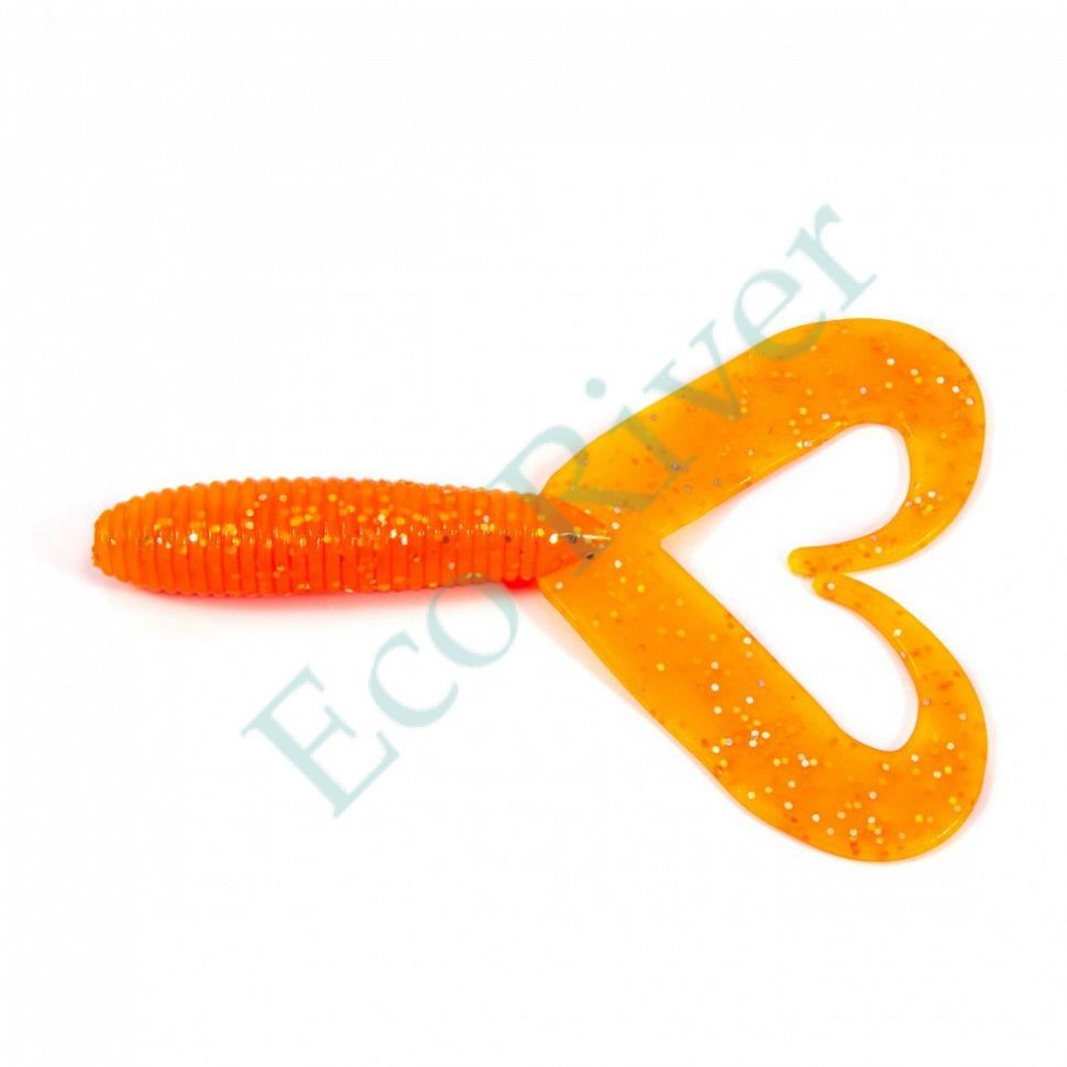 Твистер Yaman Pro Loop-Two, р.3 inch, цвет #03 - Carrot Gold Flake (уп.5 шт)