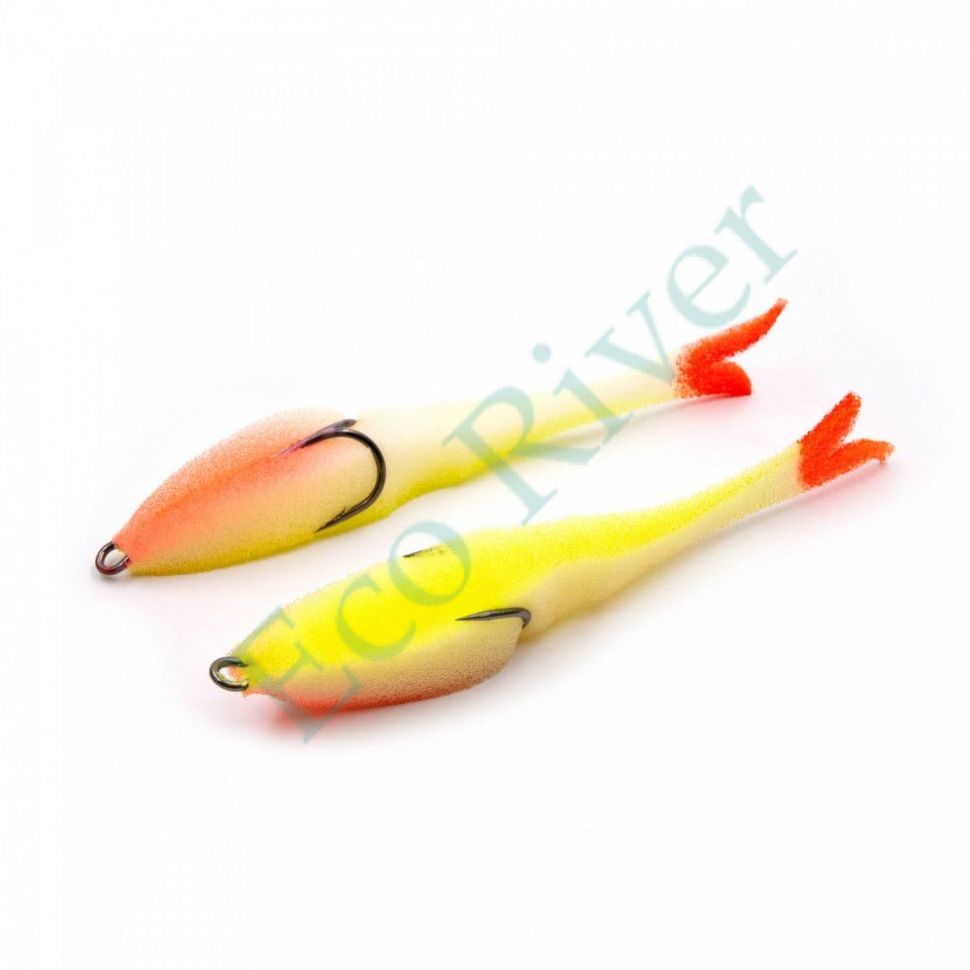 Поролоновая рыбка YAMAN Devious Minnow на двойнике, р. 135 мм, цвет 16 UV (5 шт.)