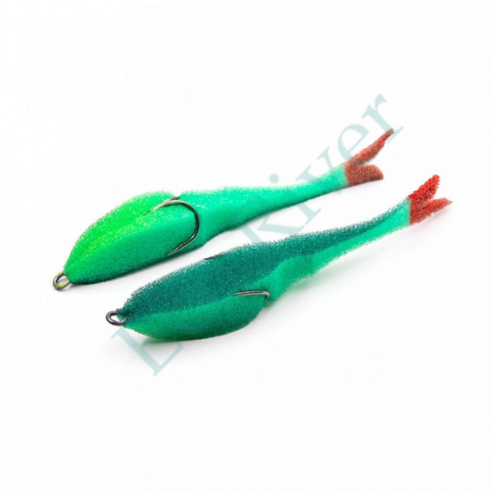 Поролоновая рыбка YAMAN Devious Minnow на двойнике, р. 135 мм, цвет 17 UV (5 шт.)