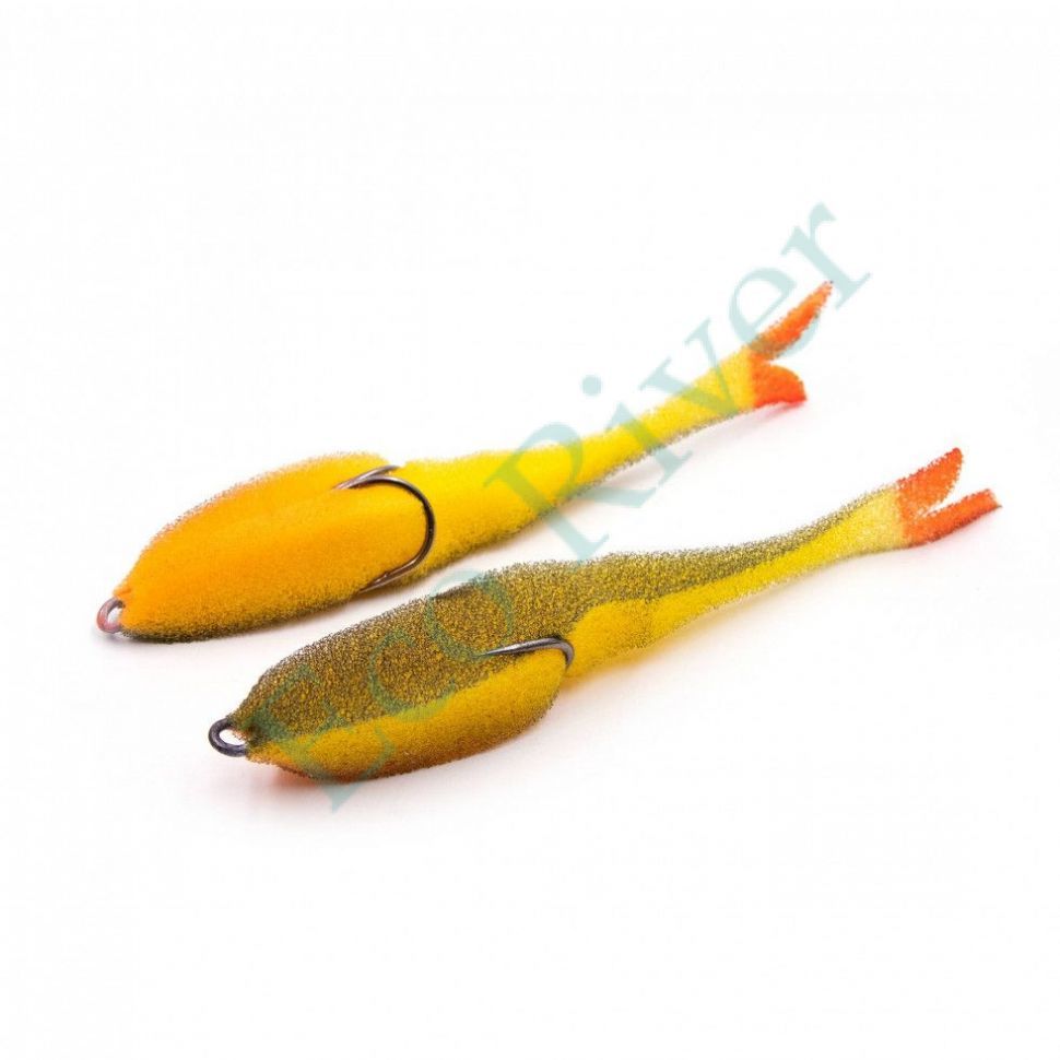 Поролоновая рыбка YAMAN Devious Minnow на двойнике, р. 135 мм, цвет 19 UV (5 шт.)