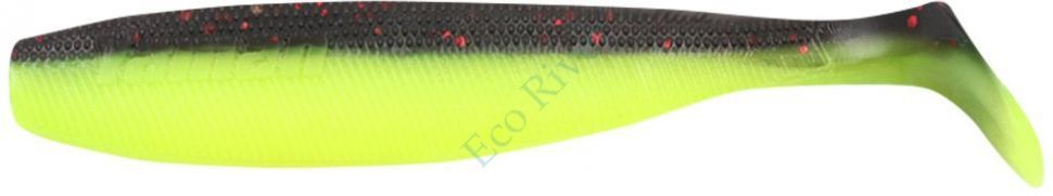 Виброхвост Yaman Pro Sharky Shad, р.4,5 inch, цвет #32 - Black Red Flake/Chartreuse (уп 5 шт.)