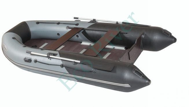 Лодка "Лоцман" М-320 ЖС (киль+слань) серая