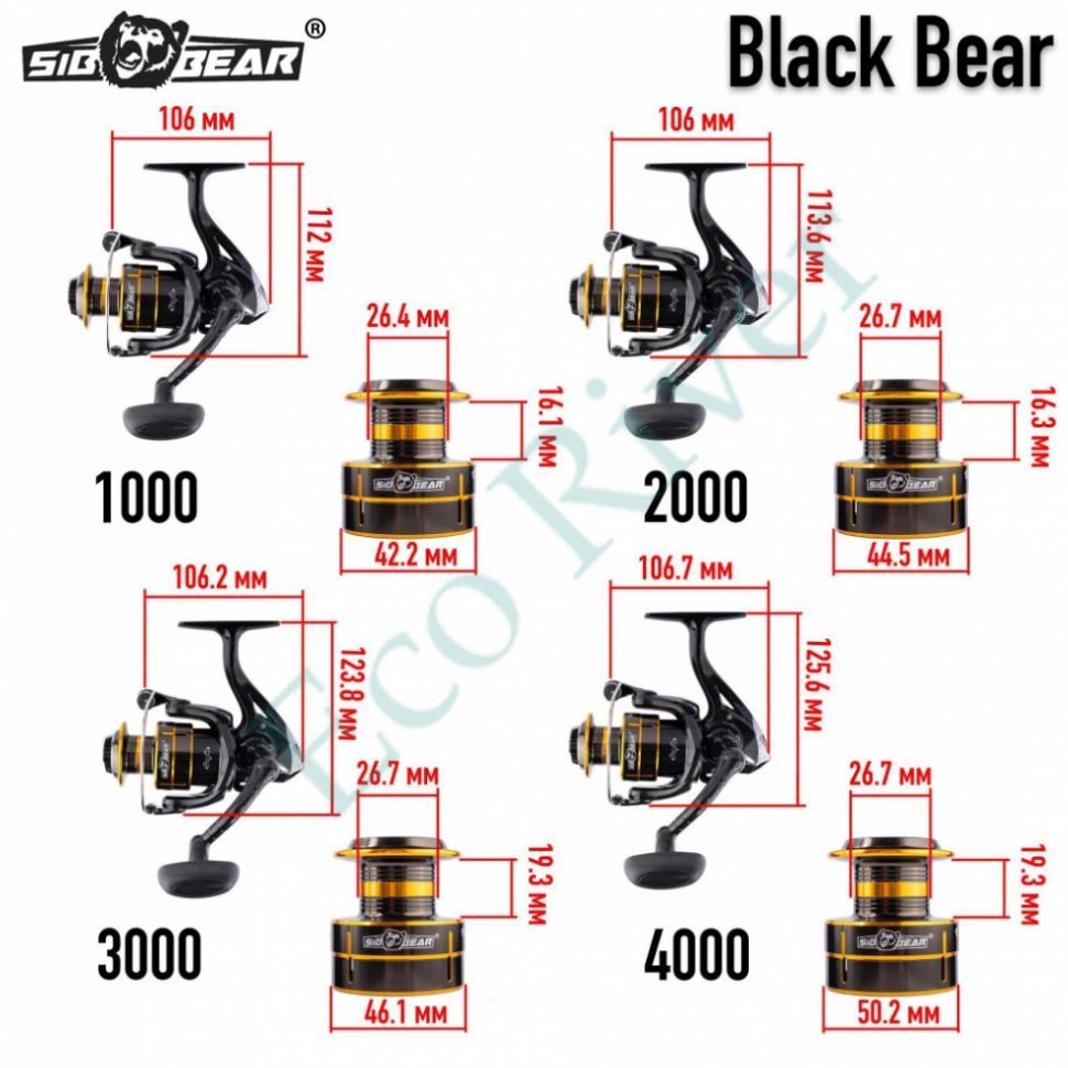 Катушка SibBear Black Bear 1000