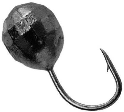 Мормышка вольфрам "LumiCom" Шар фигурный с отв. Ф3 черный никель