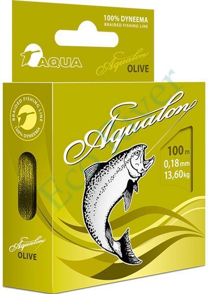 Леска плет. Aqua Aqualon Olive 0.12 100м
