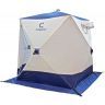 Палатка зимняя куб Следопыт 1,5 х1,5 м, Oxford 210D PU 1000, 2-местная, цв. бело-синий