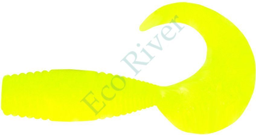 Твистер Yaman PRO Spry Tail, р.3 inch, цвет #02 - Chartreuse (уп. 8 шт.)