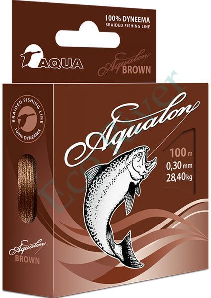Леска плетенка Aqua Aqualon Brown 0.16 100м