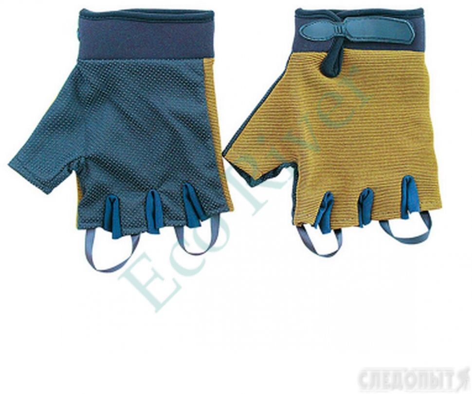 Перчатки туристические Следопыт, хаки, без пальцев, размер XL/300/